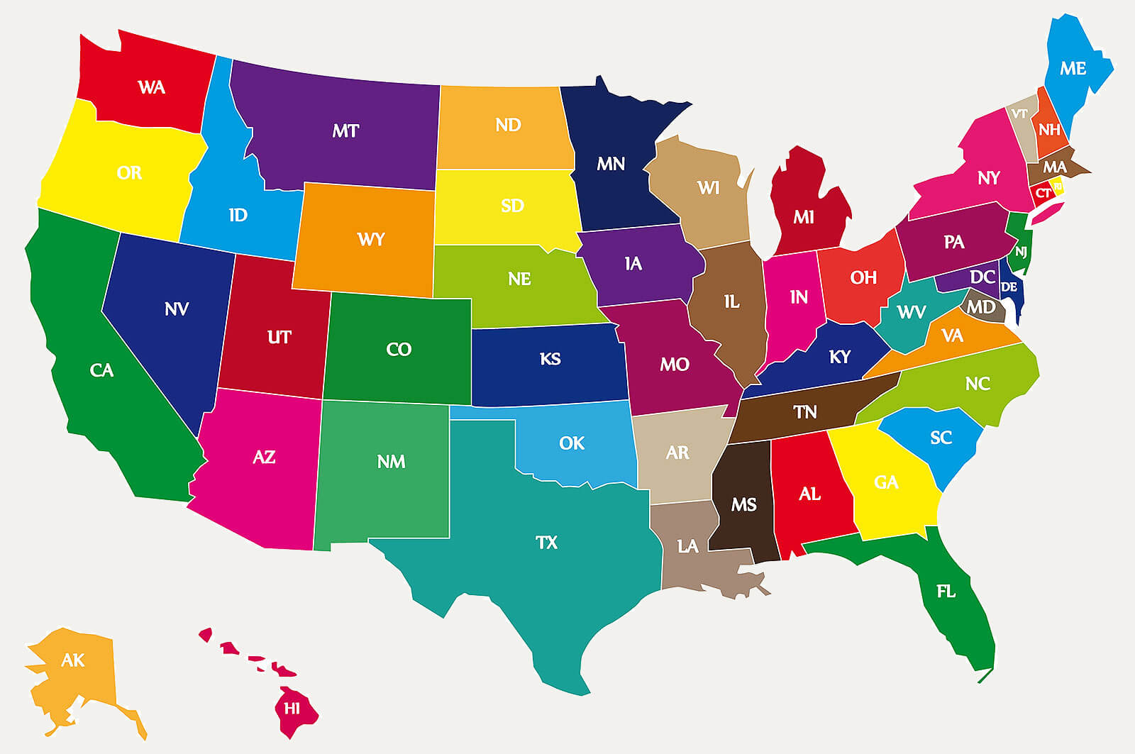 Map of the United States showing the Royal Consumer Information Products Authorized Service Centers